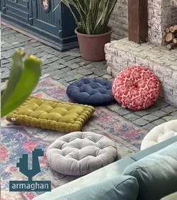 نشیمن صندلی گرد دوخت دار