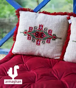 کوسن گلدوزی و تکه‌دوزی اصالت