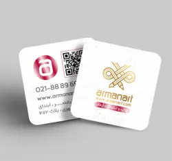 کارت ویزیت لمینت برجسته طلاکوب کوچک
