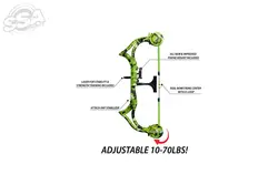 ACCUBOW WARM UP TOOLS ACCUBOW 2.0 FOLDABLE GREEN MANTIS