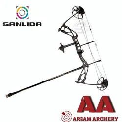 SANLIDA HERO X8 COMPOUND PACKAGE ROTATING MOD / 10-60LBS / 18″-31″ / RH / BLACK