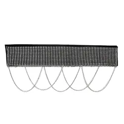 کمربند کشی نگینی زنجیر دار