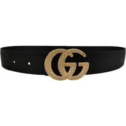کمربند گوچی نگین دار 3/5 سانت