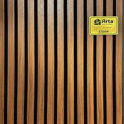 پنل چوبی آی پنل با روکش پی وی سی بادامی almond کد E 5004