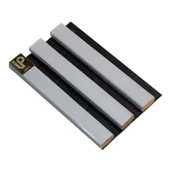 پنل دیواری چوبی آی پنل ترمو طوسی روشن light gray کد 8006