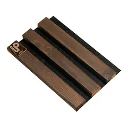 پنل دیواری چوبی آی پنل ترمو قهوه ای تیره dark brown کد 8007