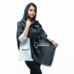 شال ژاکارد عمده لمه دار نخ ابریشم
