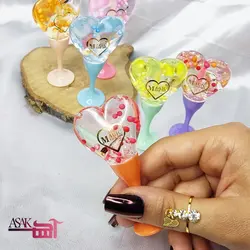 برق لب  قلبی پایه دار مجیک