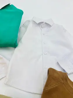 پیراهن سفید پسرانه