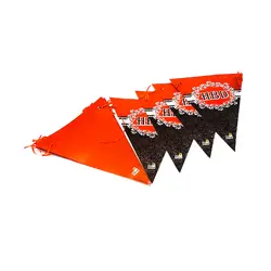 پرچم ریسه تم قرمز مشکی HBD