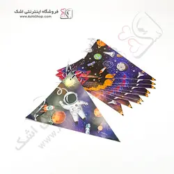 پرچم ریسه تم آدم فضایی