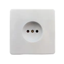 پریز برق ساده مدل خیام سفید خیام الکتریک