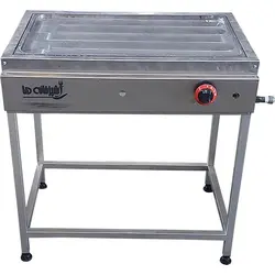 گریل چدن تخت روغنی نیمه صنعتی چهارپایه دار