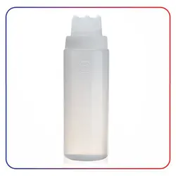 بطری سس تک 3 سوراخ سفید 700 سی سی