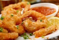 طرز تهیه میگو سوخاری با سس تارتار