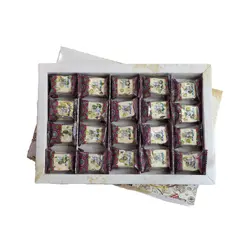 گز لقمه بدون شکر (گز انگبینی) 42 درصد پسته 400 گرمی