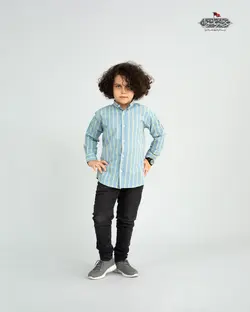 پیراهن پسرانه اسپرت یقه انگلیسی PB12008