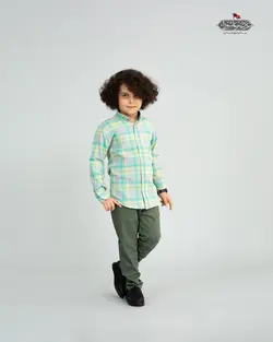 پیراهن پسرانه اسپرت یقه انگلیسی PB12005