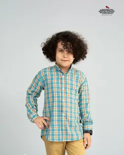 پیراهن پسرانه اسپرت یقه انگلیسی PB12004