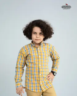 پیراهن پسرانه اسپرت یقه انگلیسی PB12003