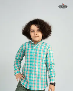 پیراهن پسرانه اسپرت یقه انگلیسی PB12001