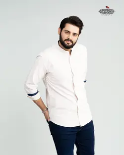 پیراهن پنبه ساده یقه فرنچ کد PS21062