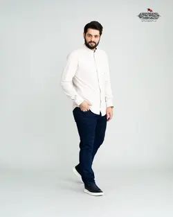 پیراهن پنبه ساده یقه فرنچ کد PS21062