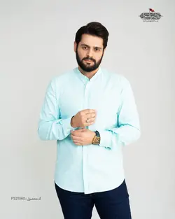 پیراهن پنبه ساده یقه فرنچ کد PS21060