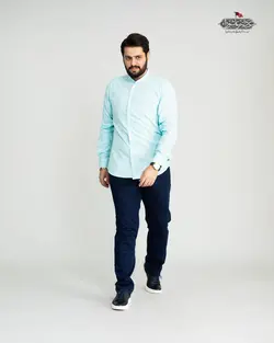 پیراهن پنبه ساده یقه فرنچ کد PS21060