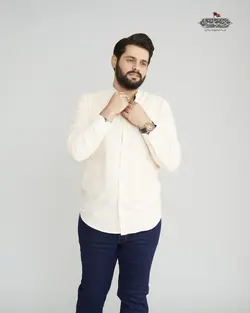 پیراهن پنبه ساده یقه فرنچ کد PS21058