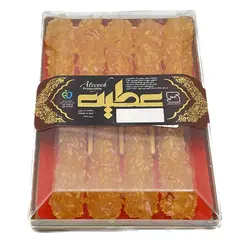 نبات چوبی ظرف کریستال زعفرانی کوچک -24عددی عطیه S