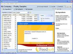 جیره نویسی طیور و کار با نرم افزار Feed Soft