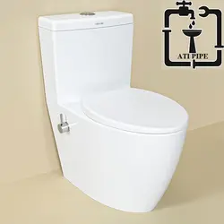توالت فرنگی چینی کرد مدل انتوریوم شیردار درجه 1