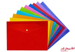 پوشه دگمه دار A5 چند رنگ