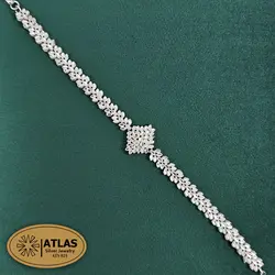 دستبند نقره تراش