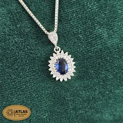 نیمست نقره جواهری زنانه رنگی مدل NO3