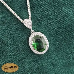 نیمست نقره جواهری زنانه رنگی مدل NO4