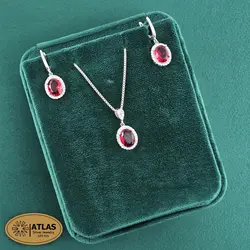 نیمست نقره جواهری زنانه رنگی مدل NO4