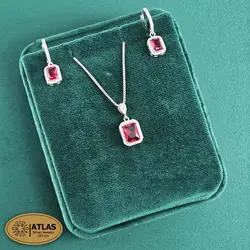 نیمست نقره جواهری زنانه رنگی مدل NR1