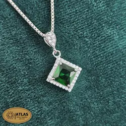 نیمست نقره جواهری زنانه رنگی مدل NS1