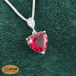 نیمست نقره قلب رنگی مدل NH1