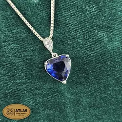 نیمست نقره قلب رنگی مدل NH1