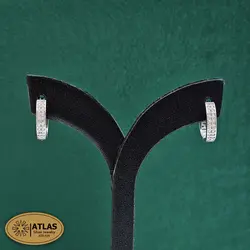 گوشواره نقره زنانه حلقه ای مدل GN1