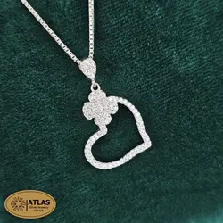 نیمست نقره دخترانه قلب مدل NM8