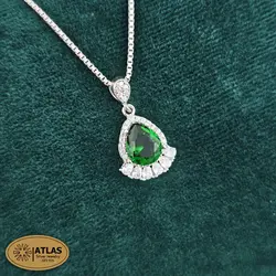 نیمست نقره جواهری زنانه رنگی مدل NA1