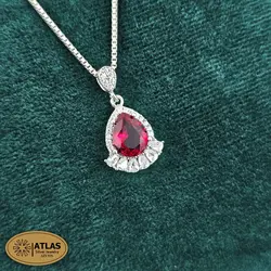 نیمست نقره جواهری زنانه رنگی مدل NA1