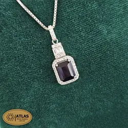 نیمست نقره جواهری زنانه رنگی مدل NR2