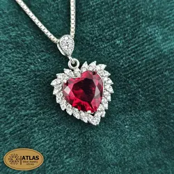 نیمست نقره قلب رنگی مدل NH2