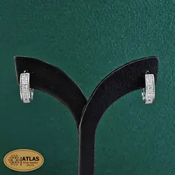 گوشواره نقره زنانه حلقه ای مدل GB2