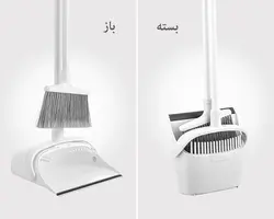 ست جارو خاک انداز مخزن دار لیمون